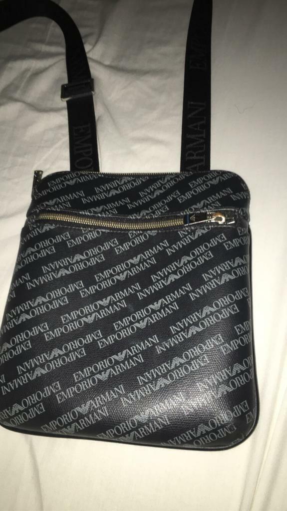 armani all over print pouch